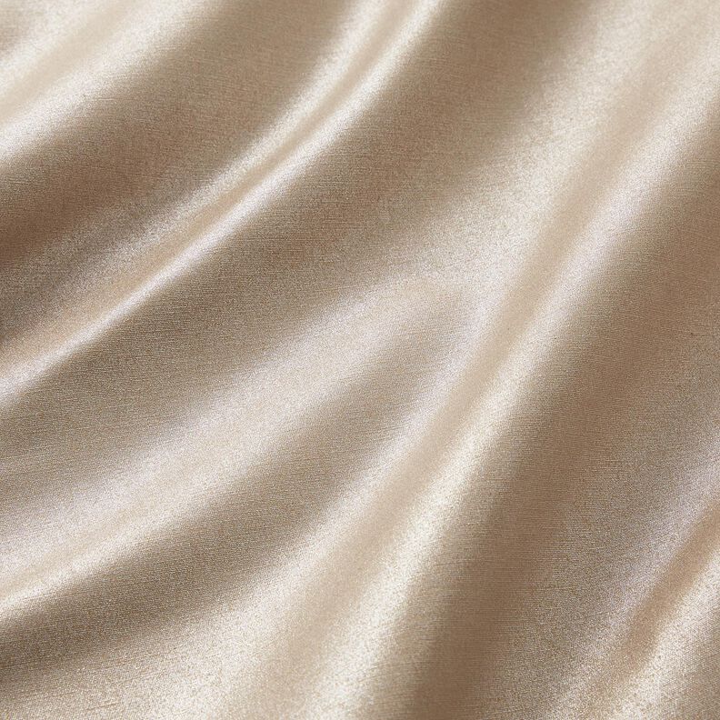 Tejido de pantalón elástico brillante – oro metalizado/beige,  image number 2