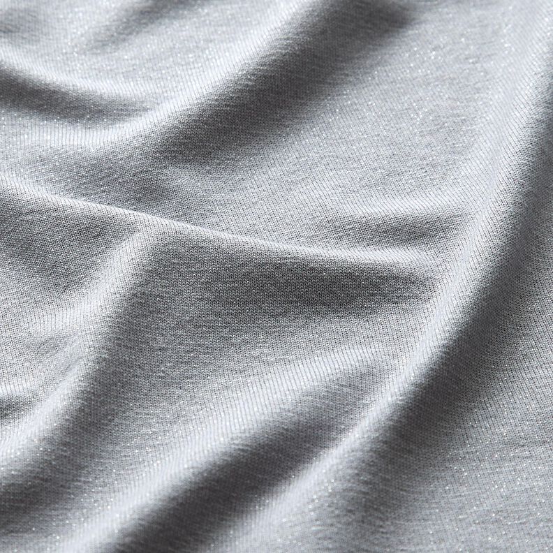 Tela de jersey de viscosa Brillante – plateado,  image number 2