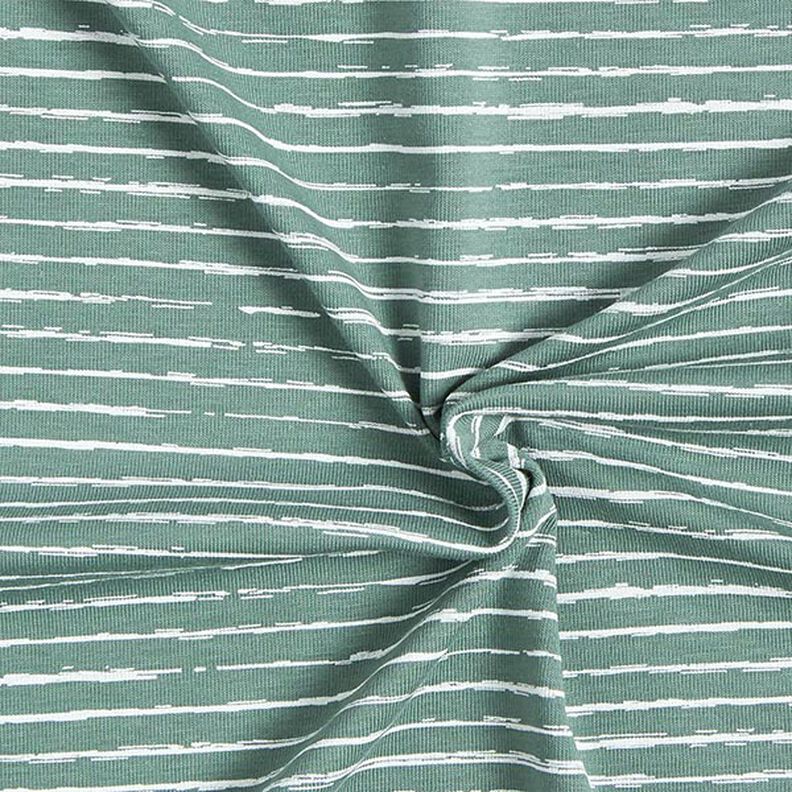 Tela de jersey de algodón Rayas Skribbel – caña,  image number 3