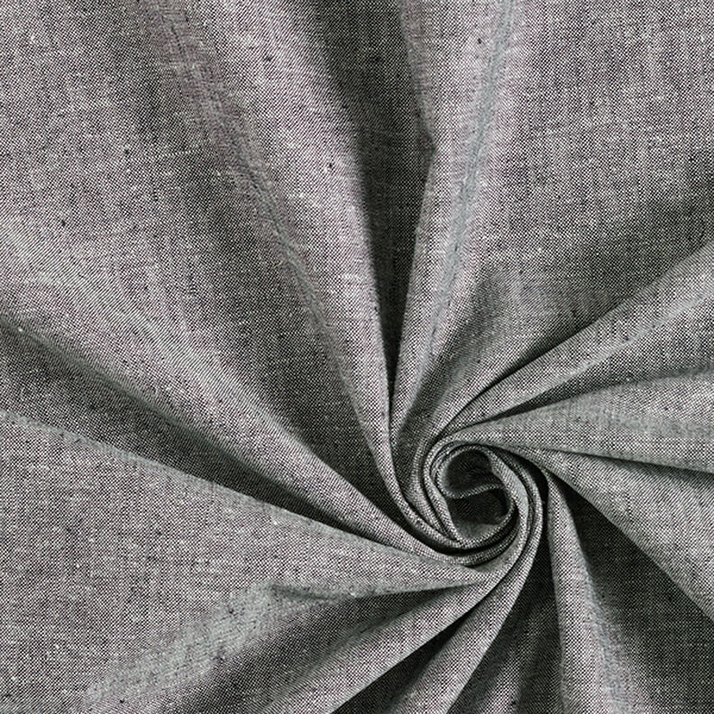 Lino y algodón Melange – negro,  image number 1