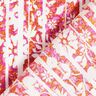 Crepé de viscosa con flores y ramas – naranja/pink,  thumbnail number 4