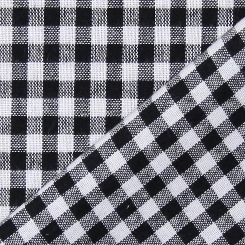 Tela de algodón Cuadros vichy 0,5 cm – negro/blanco,  image number 3