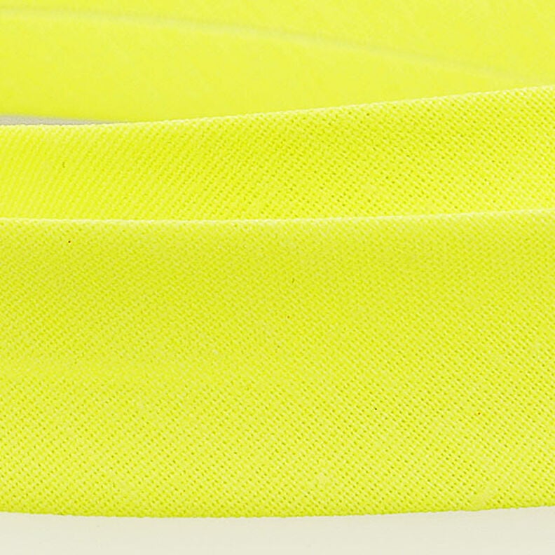 Cinta al biés Polycotton [20 mm] – amarillo neon,  image number 2