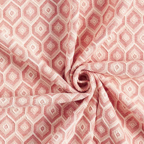 Jacquard stretch Rombos – coral,  image number 3