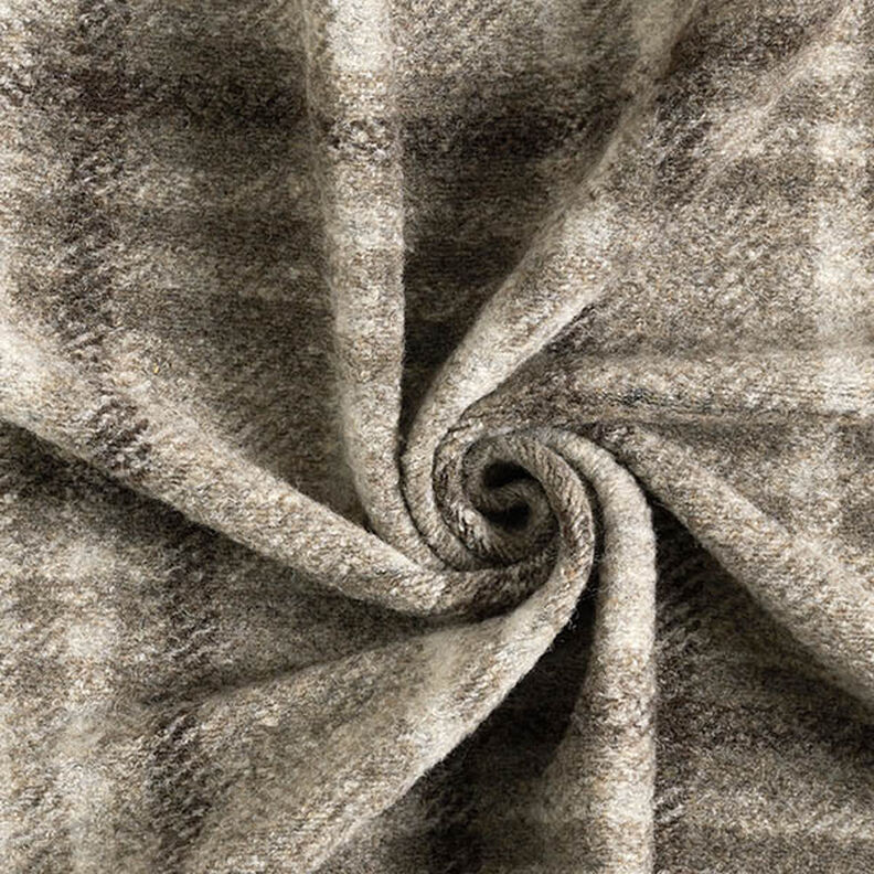 Tela de abrigo mezcla de lana a cuadros – gris pardo,  image number 3