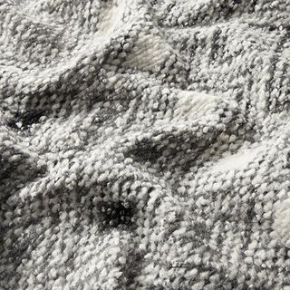 Punto bouclé mezcla de lana grandes rombos – gris, 