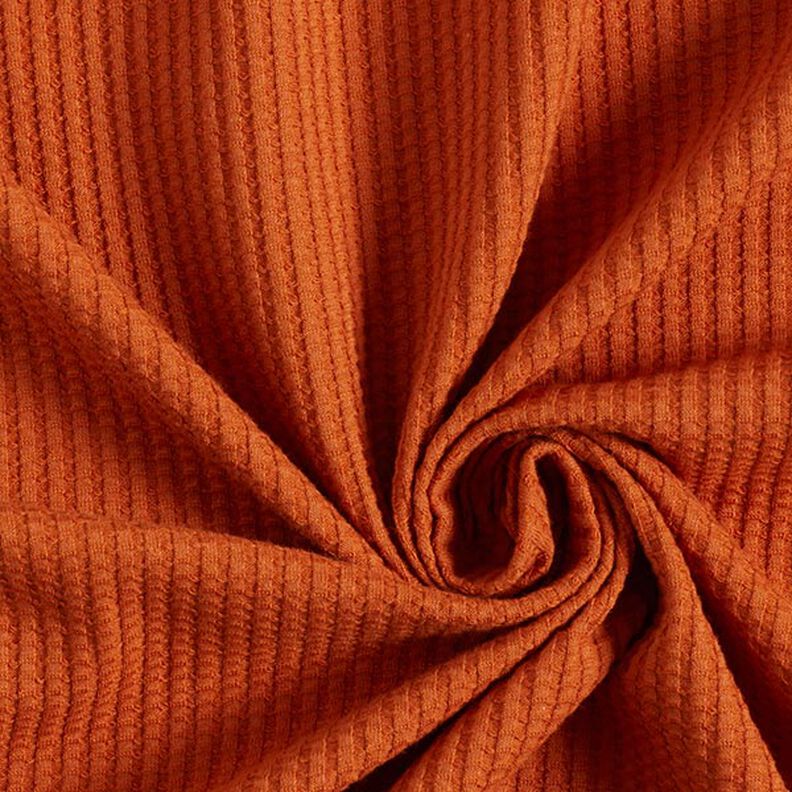 Jersey de algodón con relieves Uni – terracotta,  image number 1