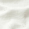 Muselina/doble arruga Bordado inglés Corazones – blanco lana,  thumbnail number 2