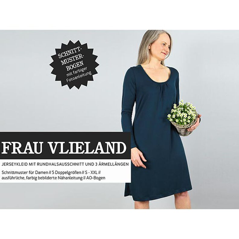 FRAU VLIELAND Vestido de punto con escote redondo | Studio Schnittreif | XS-L,  image number 1