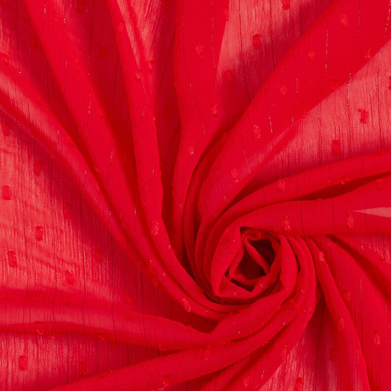 Gasa Dobby metálico raya diplomática – rojo/plata metalizada,  image number 3