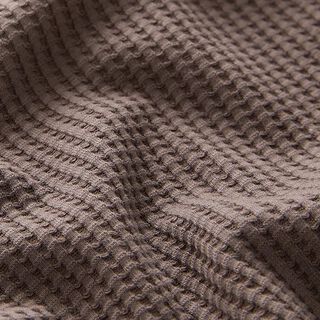 Jersey de algodón con relieves Uni – marrón claro, 