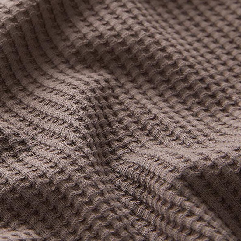 Jersey de algodón con relieves Uni – marrón claro,  image number 2