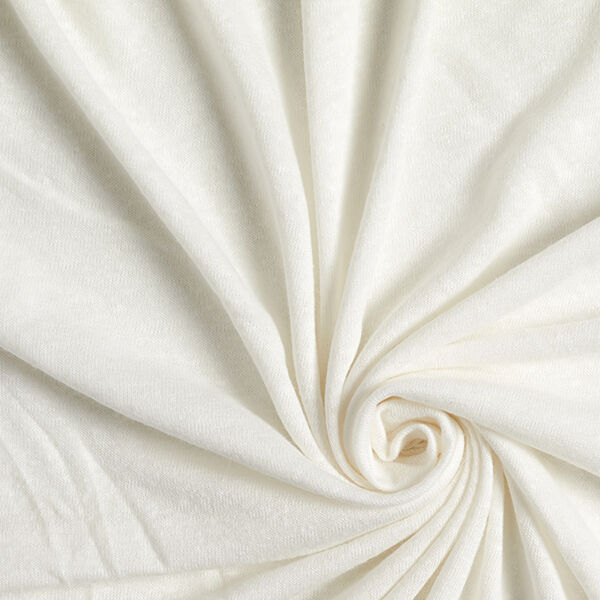 Punto fino mezcla de lino y viscosa – blanco lana,  image number 1
