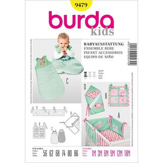 Combinación para bebés, Burda 9479, 