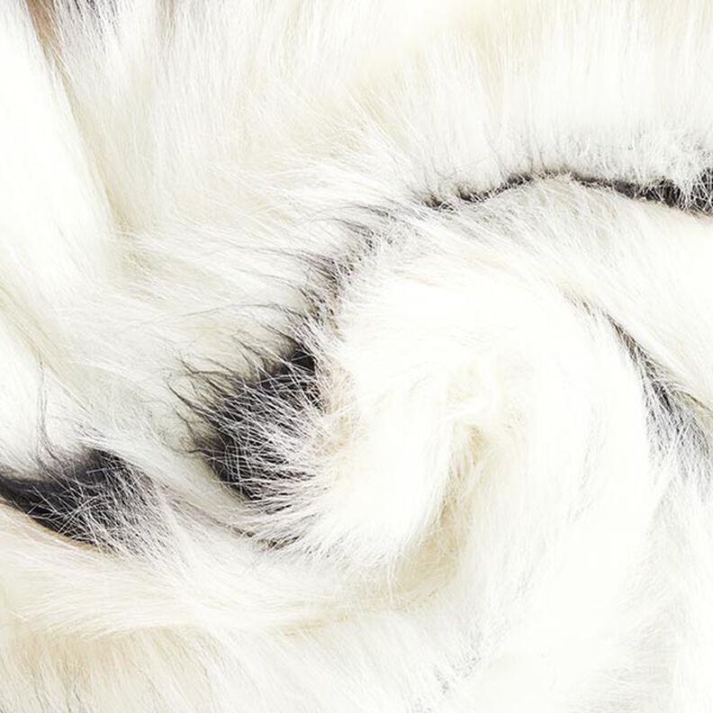 Piel sintética Rayas horizontales – blanco lana/negro,  image number 3