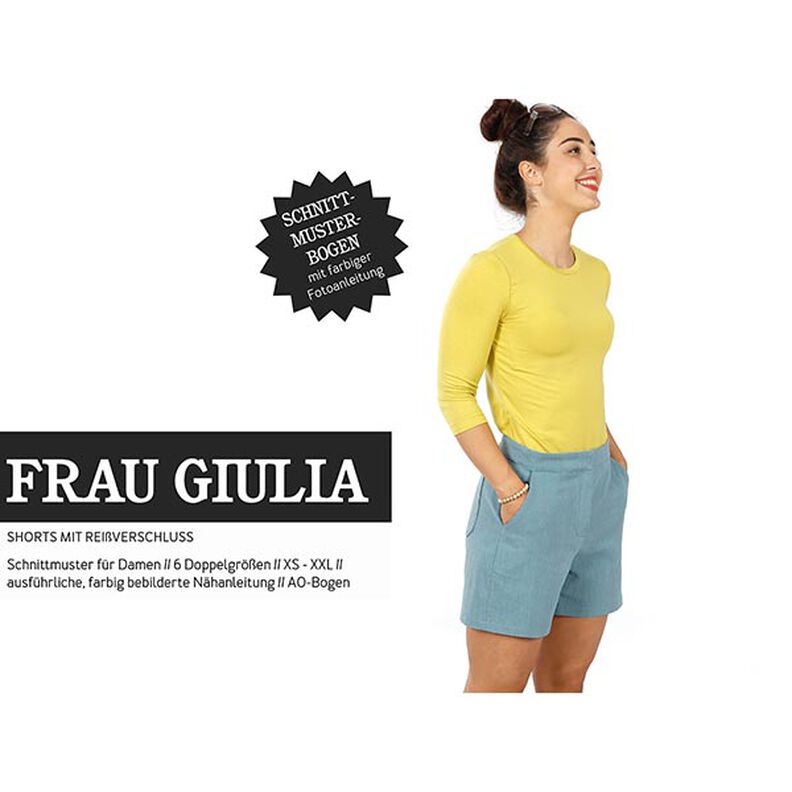 FRAU GIULIA pantalones cortos con cremallera | Studio Schnittreif | XS-XXL,  image number 1