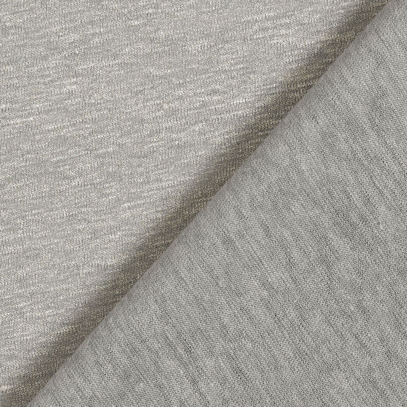 Jersey de lino melange brillante – elefante gris/plateado,  image number 5