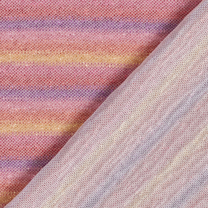 Jersey con purpurina y degradado de rayas – pink,  image number 4