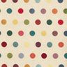 Tela decorativa Tapiz Puntos de confeti – beige claro/rojo,  thumbnail number 1