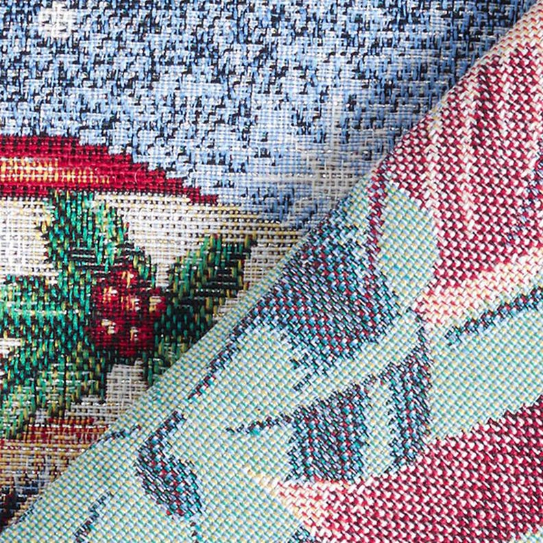 Panel Tapiz Regalo de navidad lurex – azul/verde,  image number 4