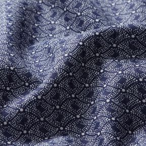 Tela de algodón rombos abstractos – azul marino, 