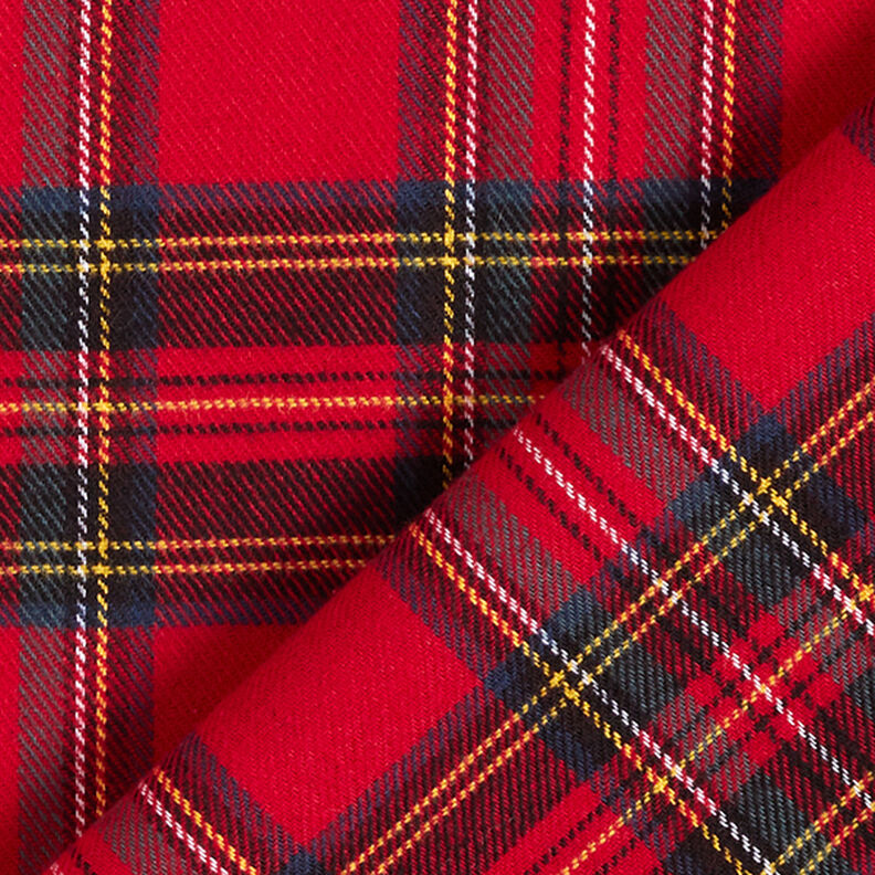 Franela de algodón cuadros escoceses – rojo,  image number 4