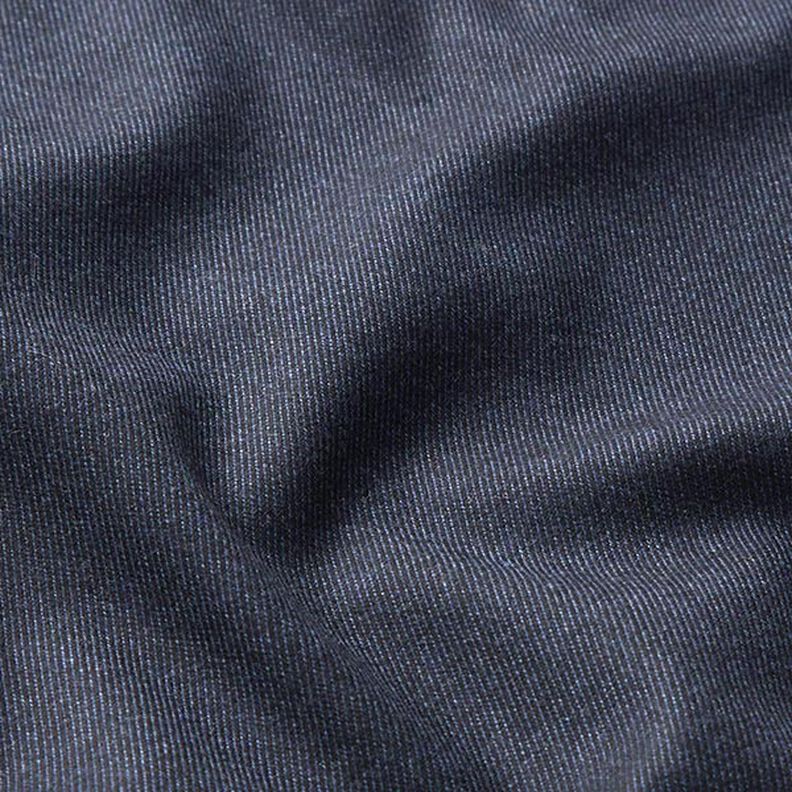 Tela elástica para trajes mezcla de viscosa Uni – azul noche,  image number 2