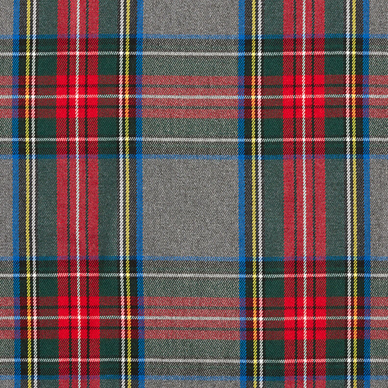 Stretch de pantalón cuadros escoceses – gris pizarra/rojo,  image number 1