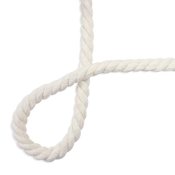 Cordel de algodón [ Ø 8 mm ] – blanco lana,  image number 2