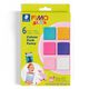 FIMO® Kids Plastilina para modelar [6x42 g], Brillante&Tonos pastel,  thumbnail number 1