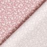 Tela de jersey de algodón mil flores – rosa viejo claro/blanco,  thumbnail number 4