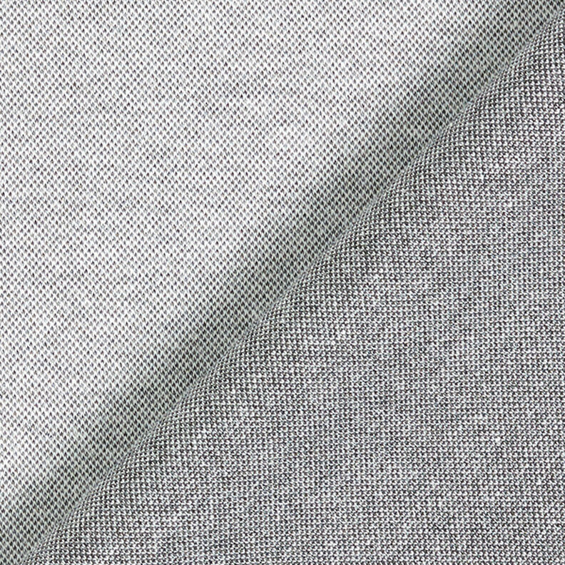 Jersey piqué jaspeado – gris brumoso,  image number 3