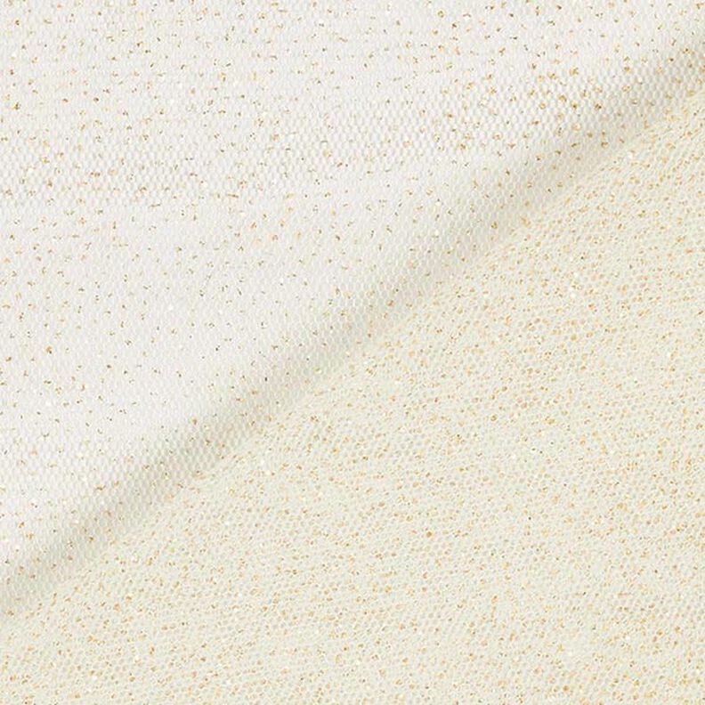 Tul brillante Real – blanco lana/dorado,  image number 5