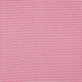 Tela de algod&oacute;n Jacquard diamantes y corazones &ndash; pink/blanco, 