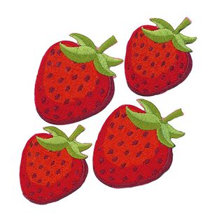 Parche Fresas [ 4 Unidad ] | Kleiber – rojo/verde, 