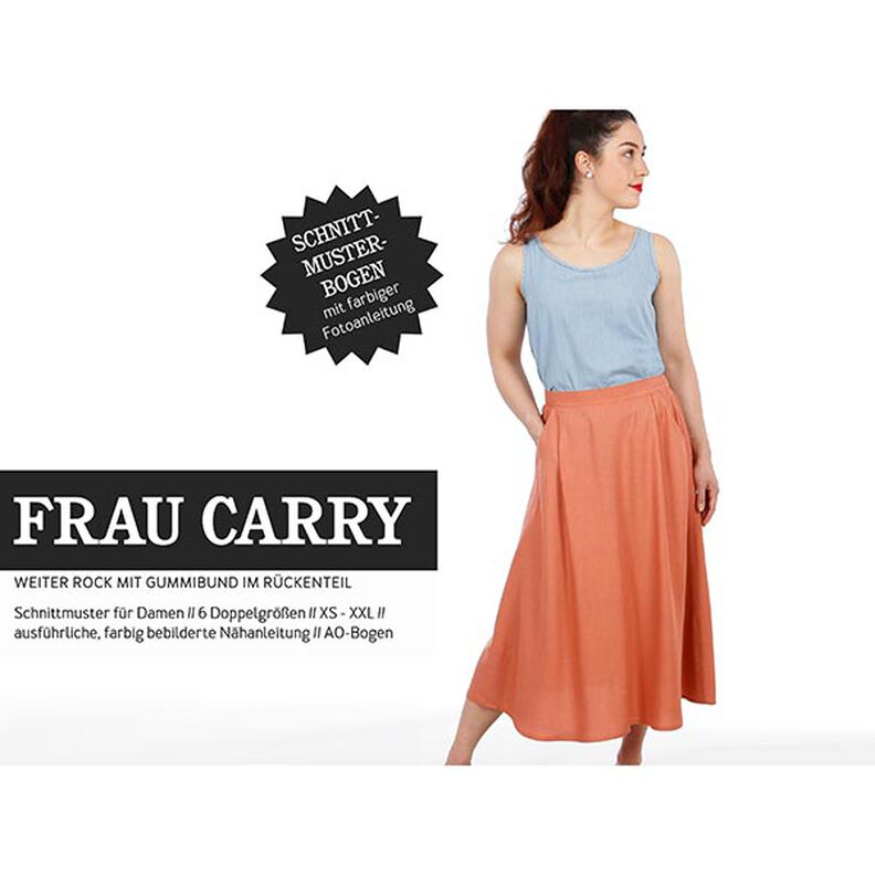FRAU CARRY - Falda amplia con cinturilla elástica en la espalda, Studio Schnittreif  | XS -  XXL,  image number 1
