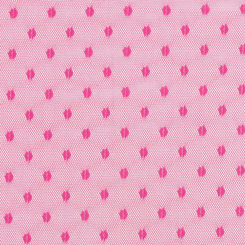 Malla fina con lunares – rosa intenso,  image number 1