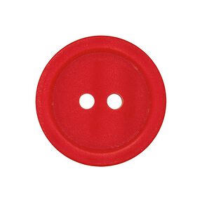Botón de plástico de 2 agujeros Basic - rojo, 