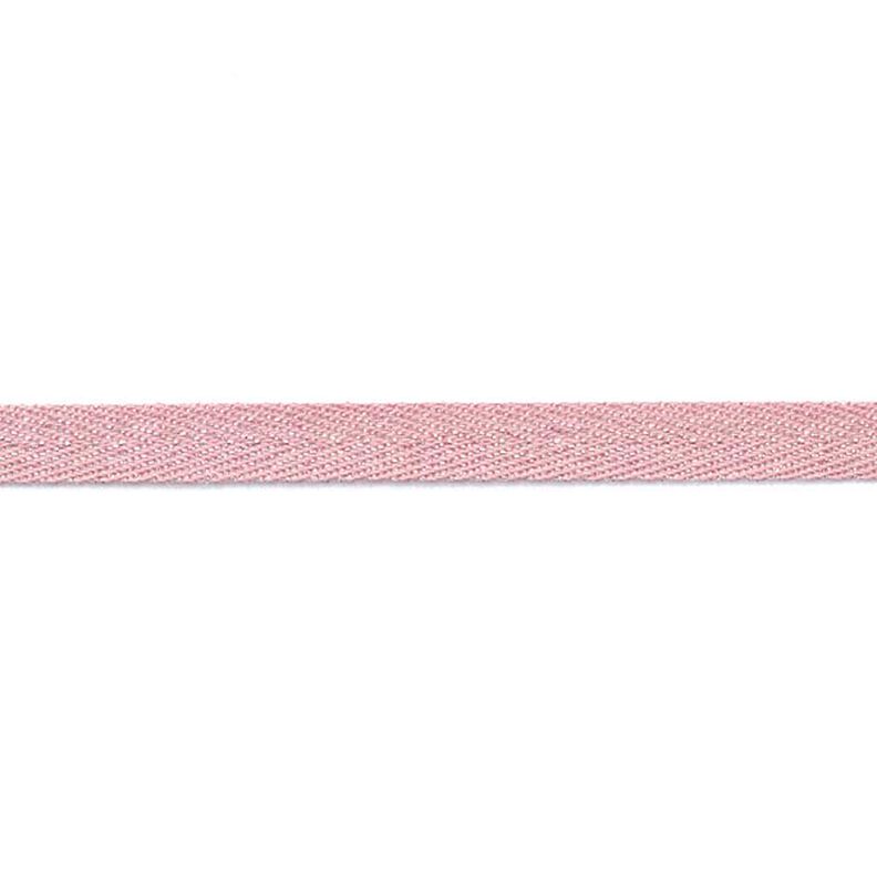 Cinta para tejer Metálico [9 mm] – rosa antiguo/plata metalizada,  image number 2