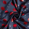 Tela de jersey de algodón Conchas Metálico – azul negro/rojo,  thumbnail number 5