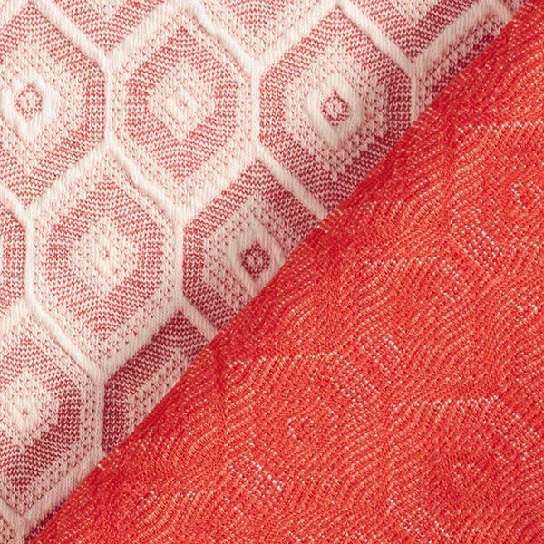 Jacquard stretch Rombos – coral,  image number 4