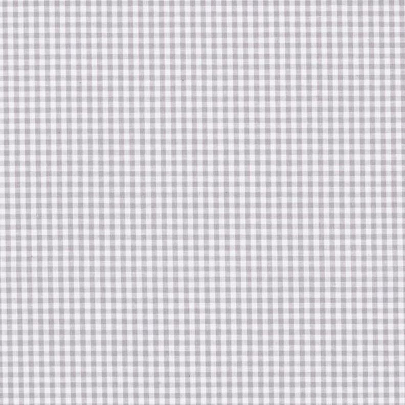 Popelina de algodón Tela Vichy a cuadros, hilo teñido – gris/blanco,  image number 1