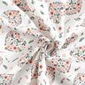 Tela de algodón Percal Flores en corazones – blanco/rosa,  thumbnail number 3