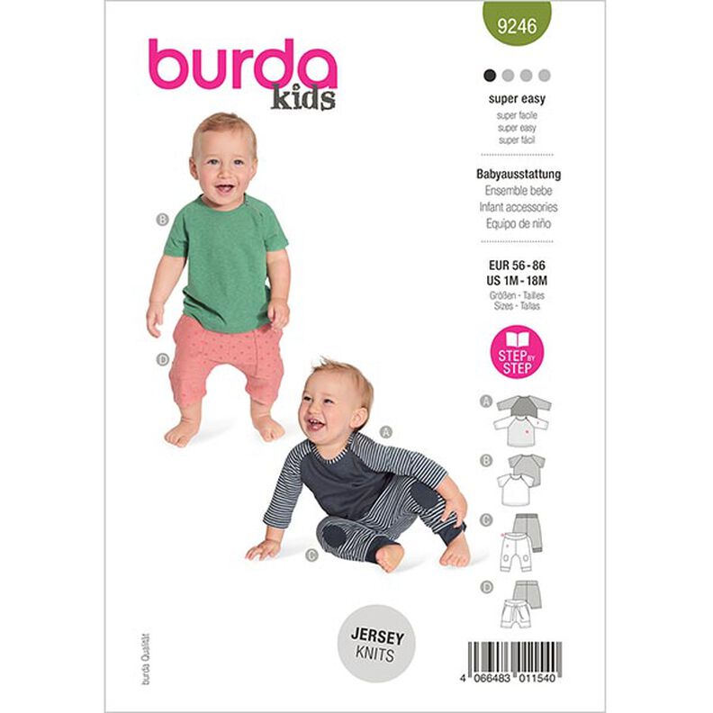 Material para bebés  | Burda 9246 | 56-86,  image number 1