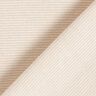 Tejido para puños con rayas estrechas – beige/blanco lana,  thumbnail number 3