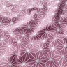 Tela de algodón Cretona Estrellas japonesas Asanoha – uva,  thumbnail number 2