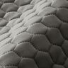 Tela de tapicería Terciopelo acolchado en diseño de panal – antracito,  thumbnail number 2