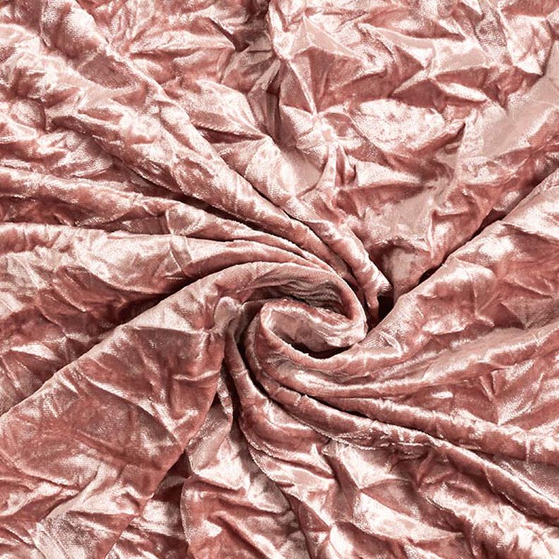 Terciopelo Stretch estrellado – rosa antiguo,  image number 3