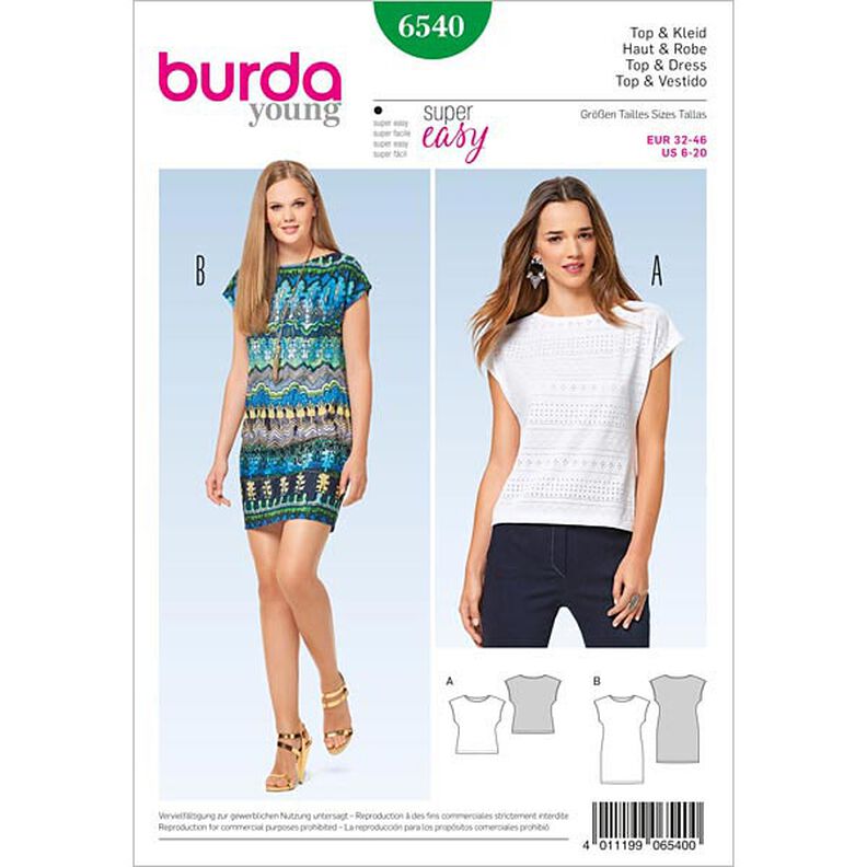 Top/vestido, Burda 6540,  image number 1