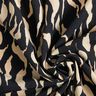 Tela de viscosa Patrón de cebra abstracto – negro/beige claro,  thumbnail number 3